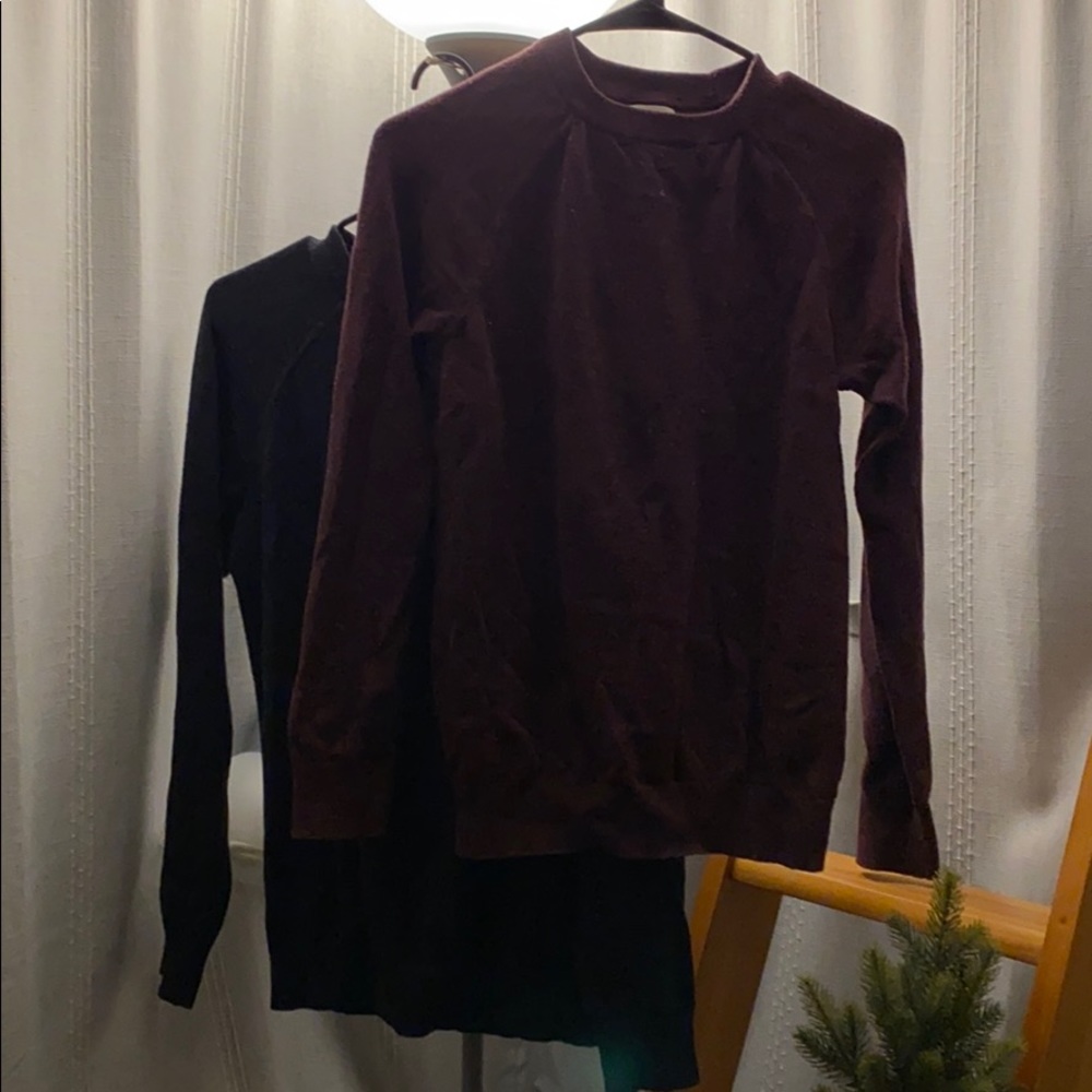 H&M Sweater Pair (Maroon and Grey)